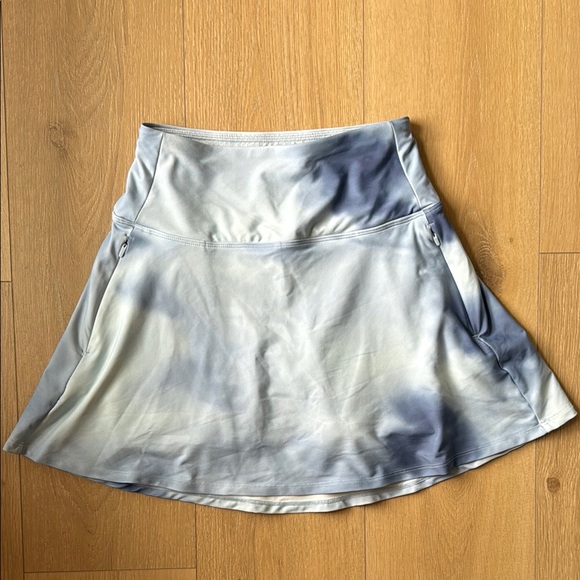Calia Tie-dye Blue Mini A-line Athletic Skirt - Picture 1 of 5